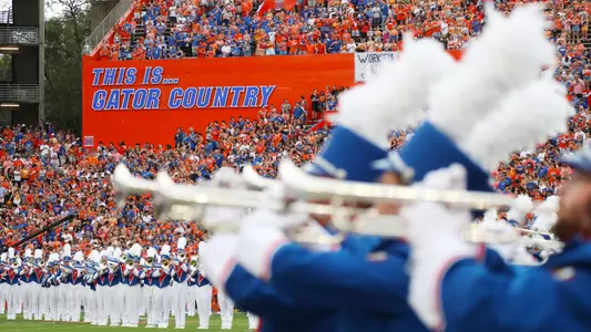 Florida band in Ben Hill Griffin Stadium