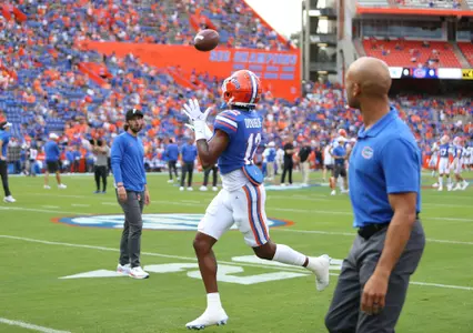 during the Gators' game against the Kentucky Wildcats on Saturday, September 10, 2022 at Ben Hill Griffin Stadium in Gainesville, Fla. / UAA Communications photo by Emma Bissell