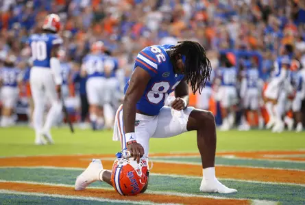during the Gators' game against the South Florida Bulls on Saturday, September 17, 2022 at Ben Hill Griffin Stadium in Gainesville, Fla. / UAA Communications photo by Sydney Calle