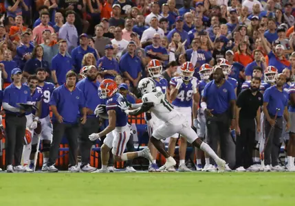 during the Gators' game against the South Florida Bulls on Saturday, September 17, 2022 at Ben Hill Griffin Stadium in Gainesville, Fla. / UAA Communications photo by Maddie Washburn