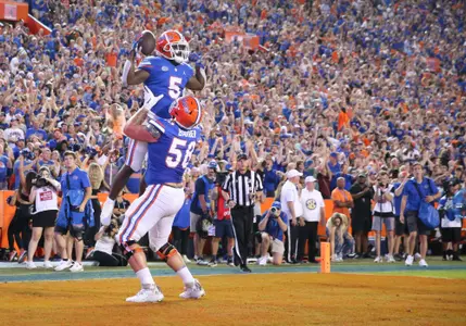 during the Gators' game against the South Florida Bulls on Saturday, September 17, 2022 at Ben Hill Griffin Stadium in Gainesville, Fla. / UAA Communications photo by Craig Haas