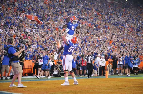 during the Gators' game against the South Florida Bulls on Saturday, September 17, 2022 at Ben Hill Griffin Stadium in Gainesville, Fla. / UAA Communications photo by Craig Haas