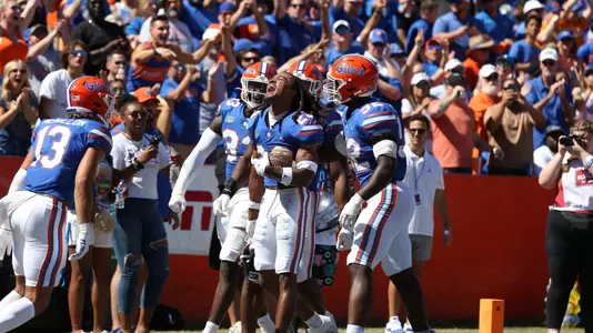 during the Gators' game against the Missouri Tigers on Saturday, October 8, 2022 at Ben Hill Griffin Stadium in Gainesville, Fla. / UAA Communications photo by Brieanna Andrews