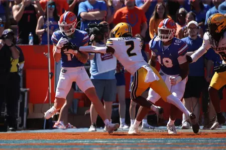 during the Gators' game against the Missouri Tigers on Saturday, October 8, 2022 at Ben Hill Griffin Stadium in Gainesville, Fla. / UAA Communications photo by Hannah White