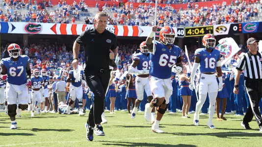 during the Gators' game against the Missouri Tigers on Saturday, October 8, 2022 at Ben Hill Griffin Stadium in Gainesville, Fla. / UAA Communications photo by Tim Casey