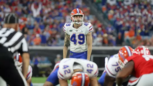 during the Gators' game against the Georgia Bulldogs on Saturday, October 29, 2022 at TIAA Bank Field in Jacksonville, Fla. / UAA Communications photo by Hannah White