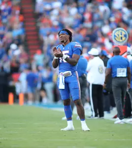 during the Gators' game against the South Carolina Gamecocks on Saturday, November 12, 2022 at Ben Hill Griffin Stadium in Gainesville, Fla. / UAA Communications photo by Isabella Marley
