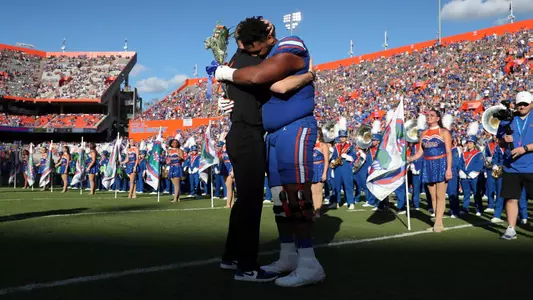 during the Gators' game against the South Carolina Gamecocks on Saturday, November 12, 2022 at Ben Hill Griffin Stadium in Gainesville, Fla. / UAA Communications photo by Hannah White