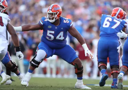 during the Gators' game against the South Carolina Gamecocks on Saturday, November 12, 2022 at Ben Hill Griffin Stadium in Gainesville, Fla. / UAA Communications photo by Tim Casey