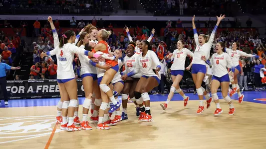 during the Gators' match against the Kentucky Wildcats on Saturday, November 19, 2022 at Exactech Arena at the Stephen C. O'Connell Center in Gainesville, Fla. / UAA Communications photo by Hannah White