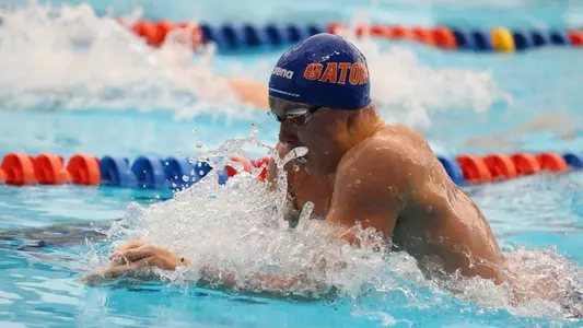 during the Gators' meet against the Tennessee Volunteers on Saturday, November 5, 2022 at the Stephen C. O?Connell Center Natatorium in Gainesville, FL / UAA Communications photo by Lorenzo Vasquez
