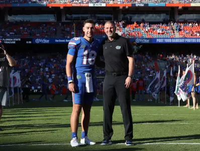 during the Gators' game against the South Carolina Gamecocks on Saturday, November 12, 2022 at Ben Hill Griffin Stadium in Gainesville, Fla. / UAA Communications photo by Maddie Washburn