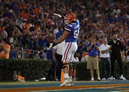 during the Gators' game against the LSU Tigers on Saturday, October 15, 2022 at Ben Hill Griffin Stadium in Gainesville, Fla. / UAA Communications photo by Tim Casey