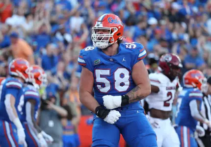 during the Gators' game against the South Carolina Gamecocks on Saturday, November 12, 2022 at Ben Hill Griffin Stadium in Gainesville, Fla. / UAA Communications photo by Hannah White