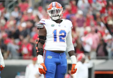 during the Gators' game against the Georgia Bulldogs on Saturday, October 29, 2022 at Ben Hill Griffin Stadium in Gainesville, Fla. / UAA Communications photo by Isabella Marley