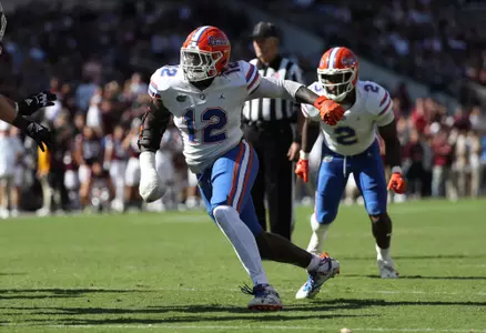 during the Gators' game against the Texas A&M Aggies on Saturday, November 5, 2022 at Kyle Field in College Station, TX / UAA Communications photo by Hannah White