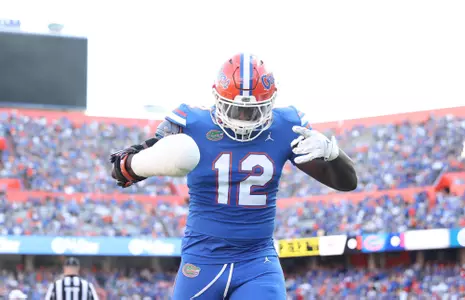 during the Gators' game against the South Carolina Gamecocks on Saturday, November 12, 2022 at Ben Hill Griffin Stadium in Gainesville, Fla. / UAA Communications photo by Isabella Marley