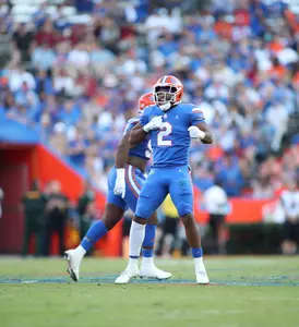 during the Gators' game against the South Carolina Gamecocks on Saturday, November 12, 2022 at Ben Hill Griffin Stadium in Gainesville, Fla. / UAA Communications photo by Isabella Marley