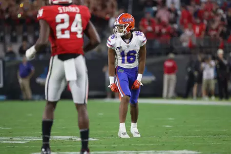 during the Gators' game against the Georgia Bulldogs on Saturday, October 29, 2022 at TIAA Bank Field in Jacksonville, Fla. / UAA Communications photo by Hannah White