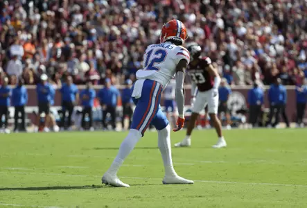 during the Gators' game against the Texas A&M Aggies on Saturday, November 5, 2022 at Kyle Field in College Station, TX / UAA Communications photo by Hannah White