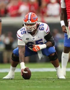 during the Gators' game against the Georgia Bulldogs on Saturday, October 29, 2022 at TIAA Bank Field in Jacksonville, Fla. / UAA Communications photo by Maddie Washburn