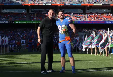 during the Gators' game against the South Carolina Gamecocks on Saturday, November 12, 2022 at Ben Hill Griffin Stadium in Gainesville, Fla. / UAA Communications photo by Maddie Washburn