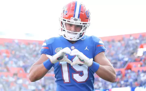 during the Gators' game against the South Carolina Gamecocks on Saturday, November 12, 2022 at Ben Hill Griffin Stadium in Gainesville, Fla. / UAA Communications photo by Isabella Marley
