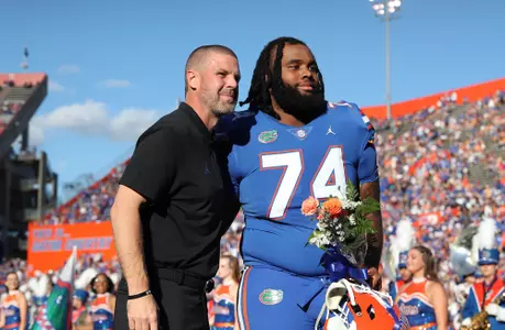 during the Gators' game against the South Carolina Gamecocks on Saturday, November 12, 2022 at Ben Hill Griffin Stadium in Gainesville, Fla. / UAA Communications photo by Hannah White