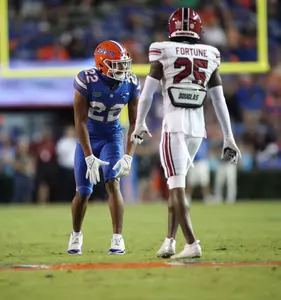 during the Gators' game against the South Carolina Gamecocks on Saturday, November 12, 2022 at Ben Hill Griffin Stadium in Gainesville, Fla. / UAA Communications photo by Isabella Marley