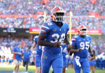 during the Gators' game against the South Carolina Gamecocks on Saturday, November 12, 2022 at Ben Hill Griffin Stadium in Gainesville, Fla. / UAA Communications photo by Brieanna Andrews