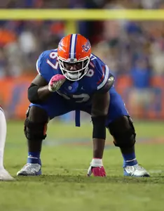 during the Gators' game against the South Carolina Gamecocks on Saturday, November 12, 2022 at Ben Hill Griffin Stadium in Gainesville, Fla. / UAA Communications photo by Maddie Washburn