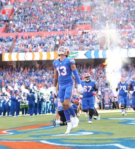 during the Gators' game against the South Carolina Gamecocks on Saturday, November 12, 2022 at Ben Hill Griffin Stadium in Gainesville, Fla. / UAA Communications photo by Isabella Marley