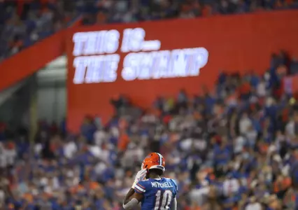 during the Gators' game against the LSU Tigers on Saturday, October 15, 2022 at Ben Hill Griffin Stadium in Gainesville, Fla. / UAA Communications photo by Lorenzo Vasquez