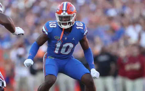 during the Gators' game against the South Carolina Gamecocks on Saturday, November 12, 2022 at Ben Hill Griffin Stadium in Gainesville, Fla. / UAA Communications photo by Tim Casey