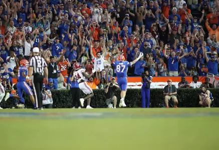 during the Gators' game against the South Carolina Gamecocks on Saturday, November 12, 2022 at Ben Hill Griffin Stadium in Gainesville, Fla. / UAA Communications photo by Isabella Marley