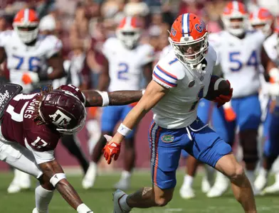 during the Gators' game against the Texas A&M Aggies on Friday, March 18, 2011 at Kyle Field in College Station, Tex. / UAA Communications photo by Maddie Washburn