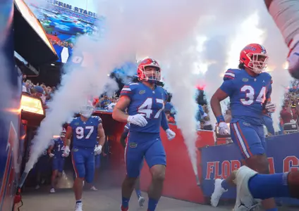 during the Gators' game against the South Carolina Gamecocks on Saturday, November 12, 2022 at Ben Hill Griffin Stadium in Gainesville, Fla. / UAA Communications photo by Maddie Washburn