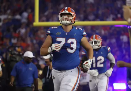 during the Gators' game against the LSU Tigers on Saturday, October 15, 2022 at Ben Hill Griffin Stadium in Gainesville, Fla. / UAA Communications photo by Craig Haas