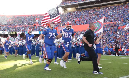 during the Gators' game against the South Carolina Gamecocks on Saturday, November 12, 2022 at Ben Hill Griffin Stadium in Gainesville, Fla. / UAA Communications photo by Tim Casey