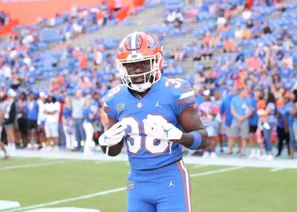 during the Gators' game against the South Carolina Gamecocks on Saturday, November 12, 2022 at Ben Hill Griffin Stadium in Gainesville, Fla. / UAA Communications photo by Isabella Marley