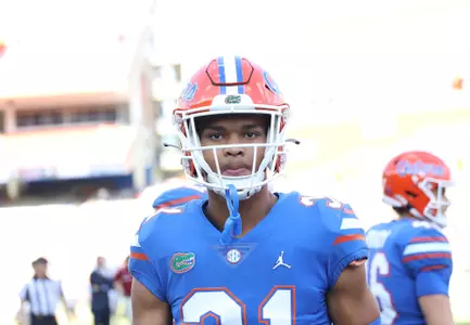 during the Gators' game against the South Carolina Gamecocks on Saturday, November 12, 2022 at Ben Hill Griffin Stadium in Gainesville, Fla. / UAA Communications photo by Isabella Marley