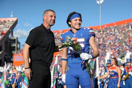 during the Gators' game against the South Carolina Gamecocks on Saturday, November 12, 2022 at Ben Hill Griffin Stadium in Gainesville, Fla. / UAA Communications photo by Hannah White