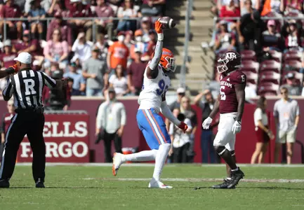 during the Gators' game against the Texas A&M Aggies on Saturday, November 5, 2022 at Kyle Field in College Station, TX / UAA Communications photo by Hannah White
