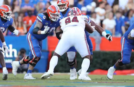 during the Gators' game against the South Carolina Gamecocks on Saturday, November 12, 2022 at Ben Hill Griffin Stadium in Gainesville, Fla. / UAA Communications photo by Tim Casey