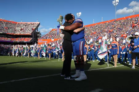 during the Gators' game against the South Carolina Gamecocks on Saturday, November 12, 2022 at Ben Hill Griffin Stadium in Gainesville, Fla. / UAA Communications photo by Hannah White