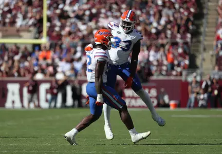 during the Gators' game against the Texas A&M Aggies on Saturday, November 5, 2022 at Kyle Field in College Station, TX / UAA Communications photo by Hannah White