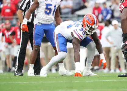 during the Gators' game against the Georgia Bulldogs on Saturday, October 29, 2022 at Ben Hill Griffin Stadium in Gainesville, Fla. / UAA Communications photo by Isabella Marley