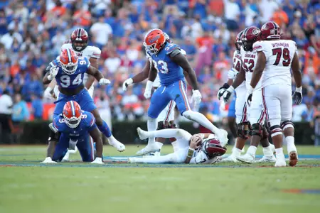 during the Gators' game against the South Carolina Gamecocks on Saturday, November 12, 2022 at Ben Hill Griffin Stadium in Gainesville, Fla. / UAA Communications photo by Isabella Marley