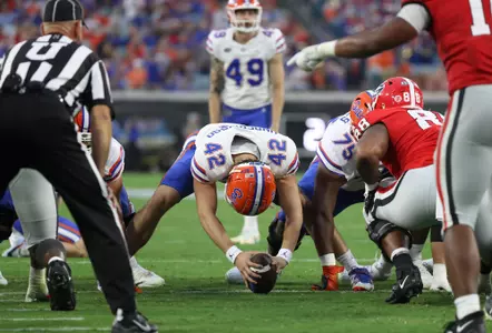 during the Gators' game against the Georgia Bulldogs on Saturday, October 29, 2022 at TIAA Bank Field in Jacksonville, Fla. / UAA Communications photo by Hannah White