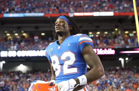 during the Gators' game against the LSU Tigers on Saturday, October 15, 2022 at Ben Hill Griffin Stadium in Gainesville, Fla. / UAA Communications photo by Isabella Marley